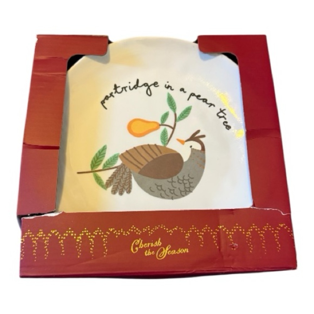 12 Days of Christmas Melamine Appetizer Plates Set of 12 Holiday